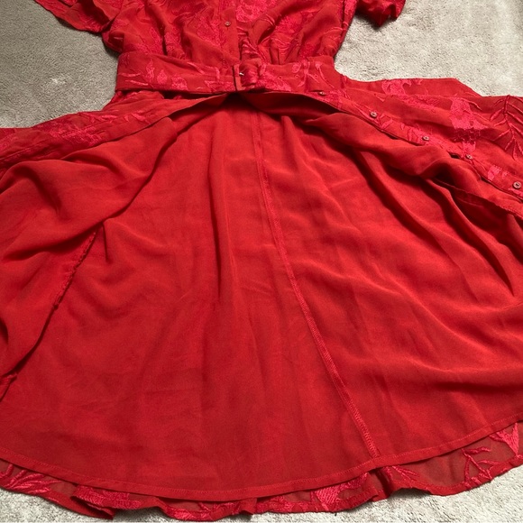 NWT ANTHROPOLOGIE RANNA GILL SCARLETTE Embroided mini dress - size XS - Picture 8 of 10